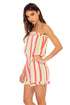 Luli Fama Playtime STRAPLESS RUFFLE ROMPER